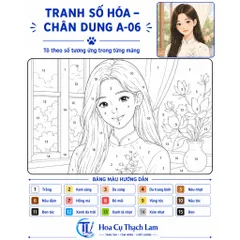 BỘ 10 TRANH SỐ HÓA CHÂN DUNG CÁ NHÂN – TÔ THEO SỐ, DỄ TÔ, DỄ HOÀN THÀNH