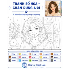 BỘ 10 TRANH SỐ HÓA CHÂN DUNG CÁ NHÂN – TÔ THEO SỐ, DỄ TÔ, DỄ HOÀN THÀNH