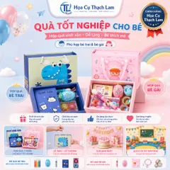 Bộ Quà Tặng Tốt Nghiệp Cho Bé Trai Bé Gái, Hộp Quà Đồ Chơi Văn Phòng Phẩm Dễ Thương