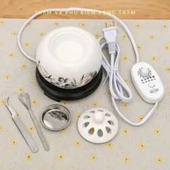 Lò xông trầm hươnh bằng điện đầy đủ chức năng chỉnh nhiệt hẹn giờ , chất liệu sư cao cấp ( Quà : 10g dăm trầm kiến)
