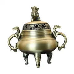 ĐỈNH XÔNG TRẦM BẰNG ĐỒNG MẪU MỚI SIZE TO  ( QUÀ TRI ÂN: Miếng trầm bỏ ví Tài Lộc)