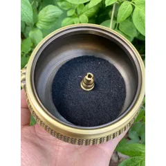 Bộ Lư xông trầm bằng đồngsize to.Đầy đủ phụ kiệ n đi kèm để xông được các loại trầm ( Quà : Chai dầu gió trầm hương 7ml)
