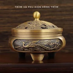 Bộ dụng cụ tạo khuôn đốt bột trầm bằng đồng và Lư đồng ( QUÀ : hộp bột dẫn nhiệt và 10g bột trầm kiến)