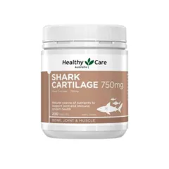 Shark Cartilage 750mg hộp 200 viên healthy care - Sụn cá mập hỗ trợ khớp linh hoạt, giảm đau nhức