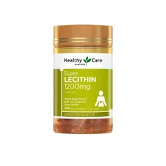 Viên uống mầm đậu nành Healthy Care Super Lecithin 1200mg hộp 100 viên của Úc