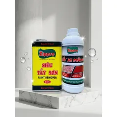 COMBO Tẩy xi măng sàn gạch chai 1l và can tẩy sơn sàn gạch can 1kg