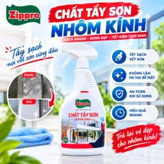 Chất Tẩy Sơn Nhôm Kính ZIPPRO 500ml | Tẩy Sơn Nước, Bã Keo Băng Dính Trên Kính, Nhôm, Inox