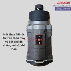 Máy Khoan Chuyên Vít Có Búa APAKOH APK-1618Có Búa Lực Siết 150N.m 340rmp/min Động Cơ Không Chổi Than, Bảo Hành 12 Tháng.