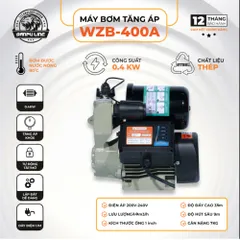 Máy bơm tăng áp nước  tự động SANPULINE WZB-250A,WZB-300A,WZB-400A Đẩy Cao 30 Mét và Hút Sâu 9 Mét. Bảo Hành 12 Tháng
