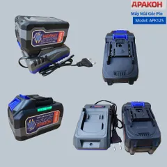 APAKOH Thân Máy Mài PIN APK 125  Brushless ADT 3Cấp Chỉnh Tốc 9800RPM  Lắp Đá 120mm