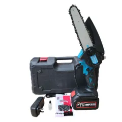 MÁY CƯA XÍCH MINI 6 INCH DÙNG PIN CHÂN PHỔ THÔNG M21-4CM. Bảo hành 3 tháng.
