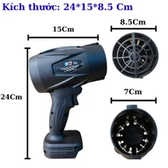 Máy thổi phản lực BFJ, Động cơ lõi đồng 12 cánh quạt, lực thổi max 850g. Bảo hành 3 tháng