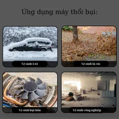Máy thổi phản lực BFJ, Động cơ lõi đồng 12 cánh quạt, lực thổi max 850g. Bảo hành 3 tháng