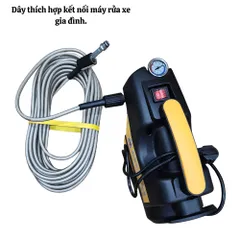Dây Rửa Xe Áp Suất Cao 2 lớp TOCDO chiều dài  10,15,20mét Dùng Cho Máy Rửa Xe Gia Đình , Tặng ren nối 22mm.