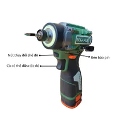 Máy Chuyên Vít Có Búa 1/4 BZM-1618 Brushless 150N.m 3400RPM 3800IPM 2Pin 16.8VDC