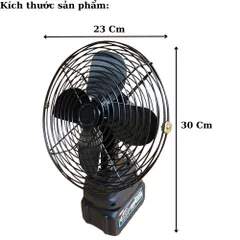 Quạt Tích Điện Lồng Sắt Cánh Sắt Sử Dụng Chân Pin Phổ Thông M21