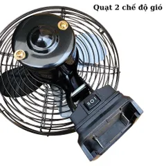 Quạt Tích Điện Lồng Sắt Cánh Sắt Sử Dụng Chân Pin Phổ Thông M21
