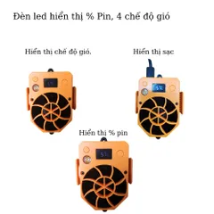 Quạt Điều Hoà Đeo Thắt Lưng YLD-18 Dung Lượng 5.000mAh, 4 Chế Độ gió, Kiêm Sạc Dự Phòng.