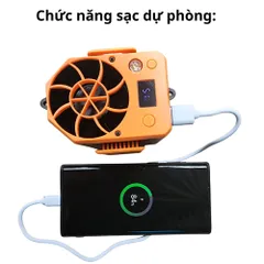 Quạt Điều Hoà Đeo Thắt Lưng YLD-18 Dung Lượng 5.000mAh, 4 Chế Độ gió, Kiêm Sạc Dự Phòng.