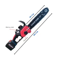 Máy Cưa Xích Dùng Pin 12inch  Động Cơ Không Chổi Than Sử  Dụng Chân Pin Phổ Thông M21. Bảo Hành 3 Tháng