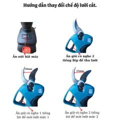 Máy Cắt Tỉa Cành Cây Động Cơ Không Chổi Than Siêu Khỏe LED Hiển Thị Pin  Chất Liệu PVC Kim Loại Lưỡi Thép SK5