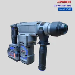 Máy Khoan Đục Bê Tông Dùng Pin APAKOH APK28 ,Đầu 28mm, Tốc Độ 10500rpm/min Động Cơ Không  Chổi Than. Bảo Hành 12 tháng.