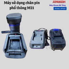 Máy Khoan Đục Bê Tông Dùng Pin APAKOH APK28 ,Đầu 28mm, Tốc Độ 10500rpm/min Động Cơ Không  Chổi Than. Bảo Hành 12 tháng.