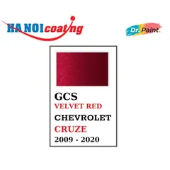 [TẶNG NHÁM] Bình sơn Xịt Xóa Vết Xước Xe Ô tô CHEVROLET CRUZE Màu ĐỎ NHUNG Code GCS - VELVET RED chính hãng DR.PAINT