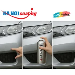 [TẶNG NHÁM] Bình sơn Xịt Xóa Vết Xước Xe Ô tô CHEVROLET SPARK Màu BẠC SÁNG code GAN - ICE SILVER chính hãng DR.PAINT