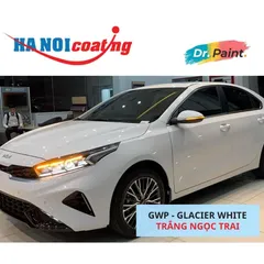 [TẶNG NHÁM] COMBO 2 Bình Xịt Xóa Vết Xước Xe KIA K3 Màu TRẮNG NGỌC TRAI code GWP - GLACIER WHITE chính hãng DR.PAINT