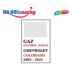 [TẶNG NHÁM] Bình sơn Xịt Xóa Vết Xước Xe Ô tô CHEVROLET COLORADO Màu TRẮNG SỨ code GAZ - OLYMPIC WHITE | DR.PAINT