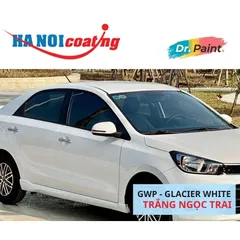 [TẶNG NHÁM] COMBO 2 Bình Xịt Xóa Vết Xước Xe KIA SOLUTO Màu TRẮNG NGỌC TRAI code GWP - GLACIER WHITE chính hãng DR.PAINT