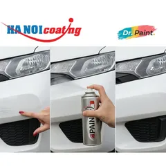 [TẶNG NHÁM] 2 Bình Xịt Xóa Vết Xước Xe KIA MORNING Màu TRẮNG NGỌC TRAI code GWP - GLACIER WHITE chính hãng DR.PAINT