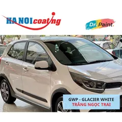 [TẶNG NHÁM] 2 Bình Xịt Xóa Vết Xước Xe KIA MORNING Màu TRẮNG NGỌC TRAI code GWP - GLACIER WHITE chính hãng DR.PAINT