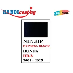 [TẶNG NHÁM] Sơn Xịt Xóa Vết Xước cho xe HONDA HR-V màu ĐEN ÁNH KIM mã màu NH731P - CRYSTAL BLACK chính hãng DR.PAINT