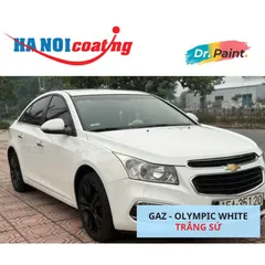 [TẶNG NHÁM] Bình sơn Xịt Xóa Vết Xước Xe Ô tô CHEVROLET CRUZE Màu TRẮNG SỨ code GAZ - OLYMPIC WHITE chính hãng DR.PAINT