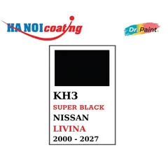 [TẶNG NHÁM] Bình sơn Xịt Xóa Vết Xước Xe Ô tô NISSAN LIVINA Màu ĐEN ÁNH KIM Code KH3 - SUPER BLACK chính hãng DR.PAINT