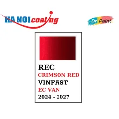 [TẶNG NHÁM] Sơn Xóa Vết Xước Xe Ô tô VINFAST EC VAN màu ĐỎ ÁNH KIM Code REC – CRIMSON RED | DR.PAINT - COMBO 2 BÌNH XỊT