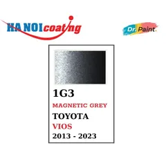 [TẶNG NHÁM] Sơn Xịt Xóa Vết Xước cho xe TOYOTA VIOS Màu XÁM ĐẬM code 1G3 - MAGNETIC GREY chính hãng DR.PAINT