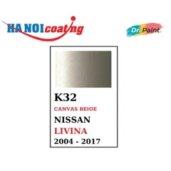 [TẶNG NHÁM] Bình sơn Xịt Xóa Vết Xước Xe Ô tô NISSAN LIVINA màu VÀNG CÁT mã màu K32 - CANVAS BEIGE chính hãng DR.PAINT
