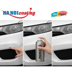 [TẶNG NHÁM] Bình sơn Xịt Xóa Vết Xước Xe Ô tô NISSAN LIVINA màu TRẮNG SỨ mã màu QM1 - WHITE SOLID chính hãng DR.PAINT