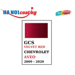 [TẶNG NHÁM] Bình sơn Xịt Xóa Vết Xước Xe Ô tô CHEVROLET AVEO Màu ĐỎ NHUNG Code GCS - VELVET RED chính hãng DR.PAINT