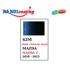 Bình sơn Xịt Xóa Vết Xước Xe Ô tô MAZDA 3 Màu Xanh Đen Pha Lê Code 42M - DEEP CRYSTAL BLUE chính hãng DR.PAINT