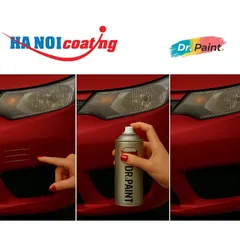 [TẶNG NHÁM] Combo 2 Bình Sơn Xịt Xóa Vết Xước cho xe Ô tô MAZDA 2 màu ĐỎ ÁNH KIM code 41V - SOUL RED chính hãng DR.PAINT