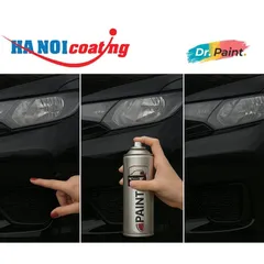 Bình sơn Xịt Xóa Vết Xước cho xe Ô tô VINFAST VF8 màu Đen Bóng mã màu BKA - JET BLACK chính hãng DR.PAINT