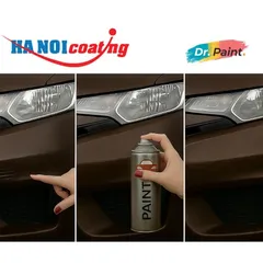Sơn Xịt Xóa Vết Xước cho xe HONDA CITY màu XÁM NÂU TITAN mã màu YR578M - URBAN TITANIUM chính hãng DRPAINT