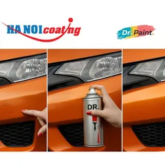 Bình sơn Xịt Xóa Vết Xước xe Ô tô VINFAST LUX SA 2.0 màu CAM ÁNH KIM mã màu ORB - SUNSET ORANGE chính hãng DR.PAINT