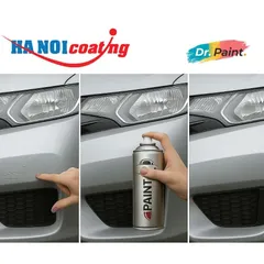 Bình sơn Xịt Xóa Vết Xước cho xe Ô tô VINFAST VF9 màu Bạc Sáng mã màu SIA - DESAT SILVER chính hãng DR.PAINT
