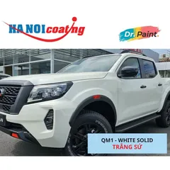 Bình sơn Xịt Xóa Vết Xước Xe Ô tô NISSAN NAVARA màu TRẮNG SỨ mã màu QM1 - WHITE SOLID chính hãng DR.PAINT