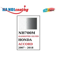 Sơn Xịt Xóa Vết Xước cho xe HONDA ACCORD màu BẠC MỊN mã màu NH700M - ALABASTER SILVER chính hãng DR.PAINT
